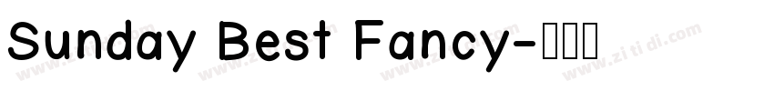 Sunday Best Fancy字体转换
